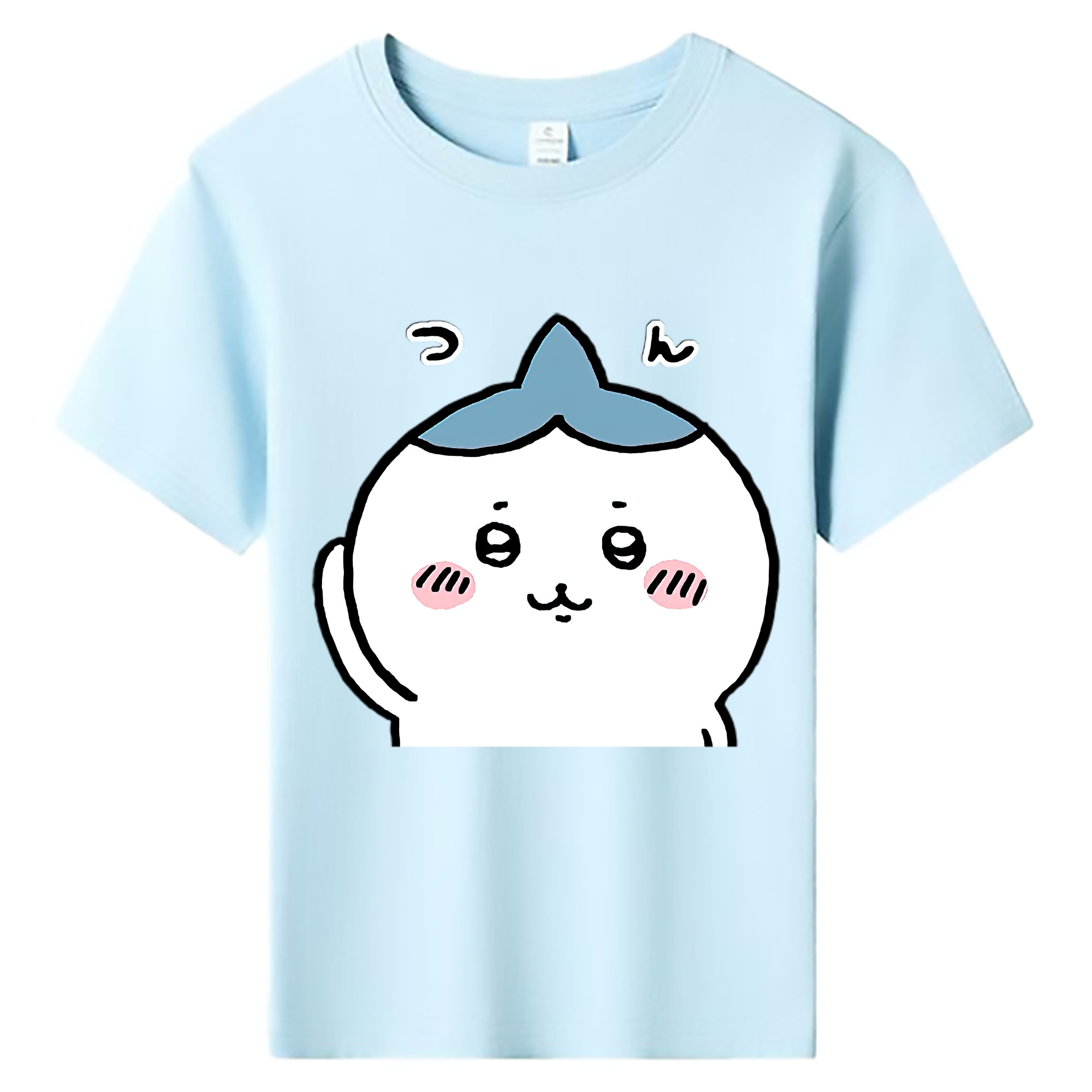 （画像用） ちいかわ ハチワレ Chii-kawa hachiware 綿100％キッズTシャツ（フロントプリント）